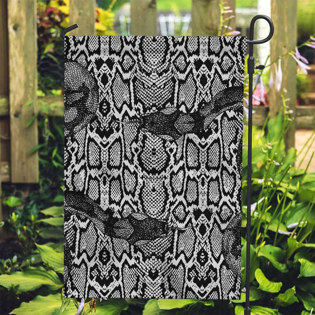 African Snake Skin Pattern Garden Flag