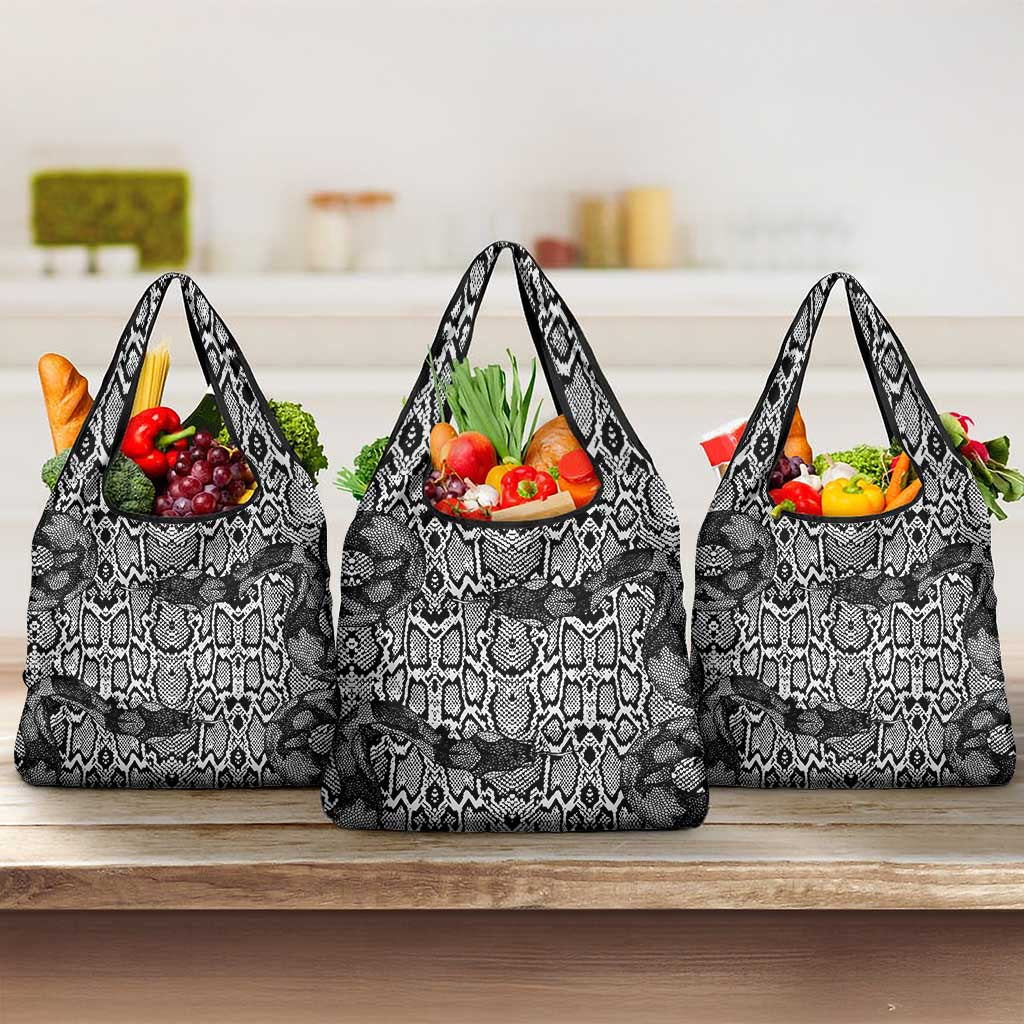 African Snake Skin Pattern Grocery Bag