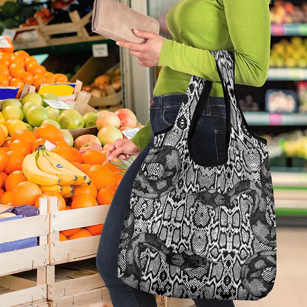 African Snake Skin Pattern Grocery Bag