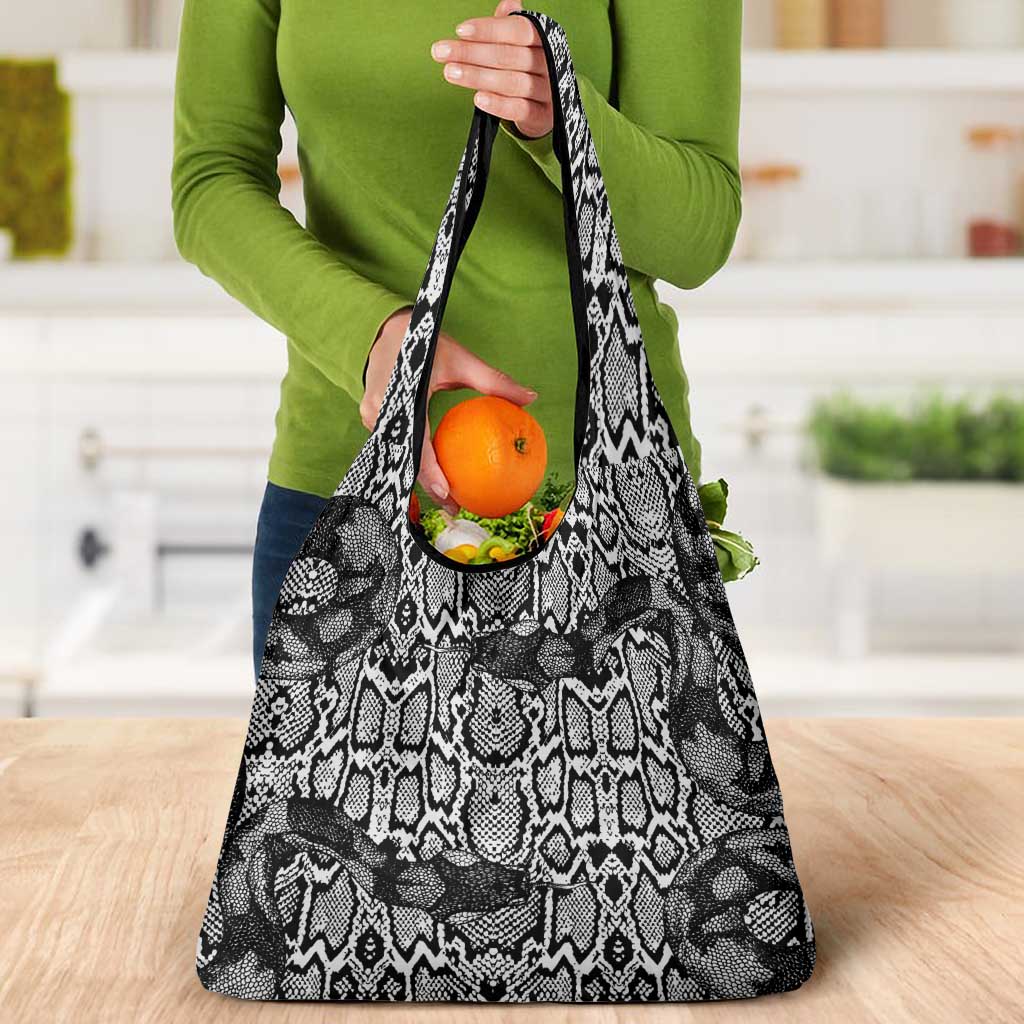 African Snake Skin Pattern Grocery Bag