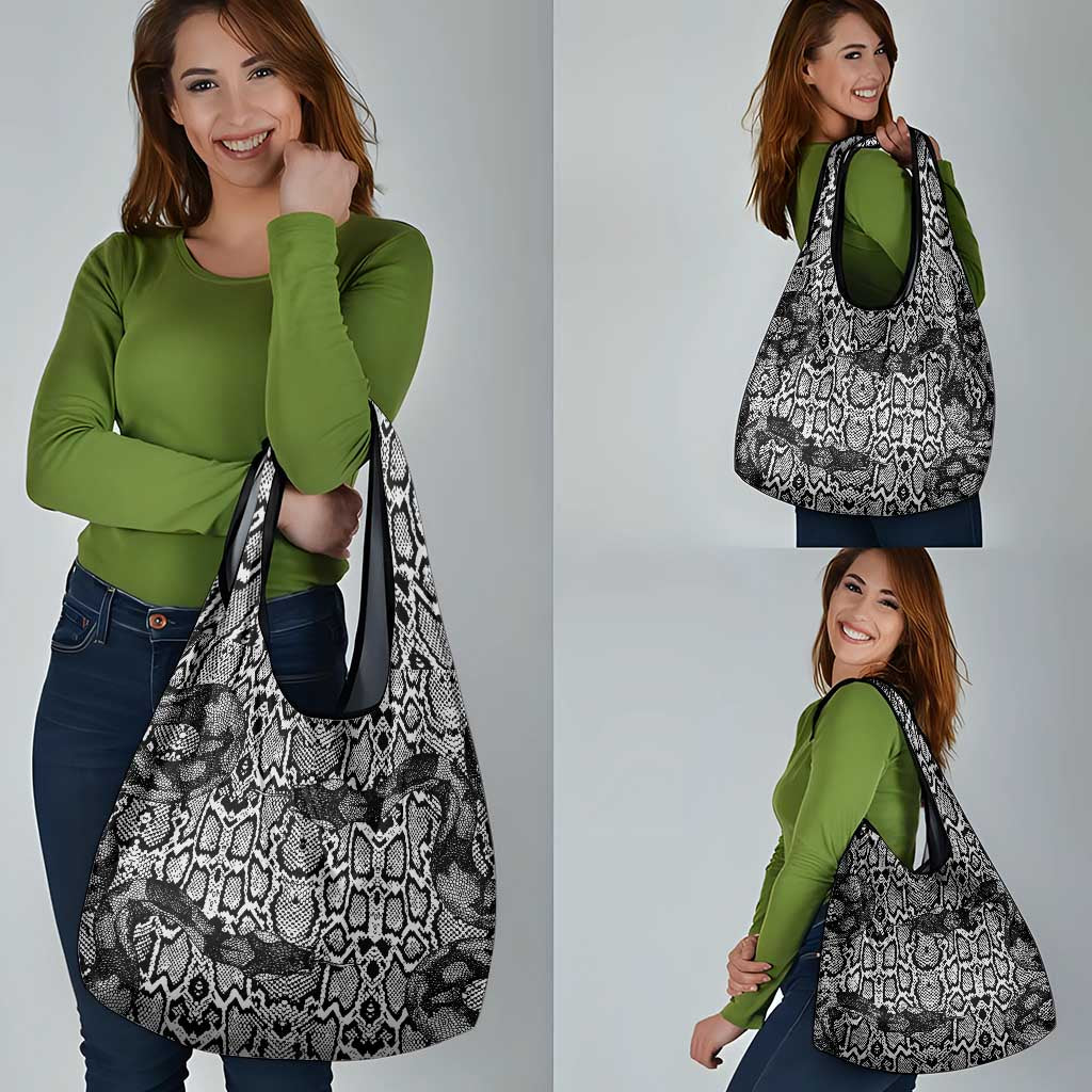 African Snake Skin Pattern Grocery Bag