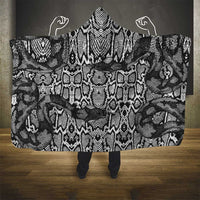 African Snake Skin Pattern Hooded Blanket