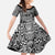 African Snake Skin Pattern Kid Short Sleeve Dress