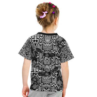 African Snake Skin Pattern Kid T Shirt
