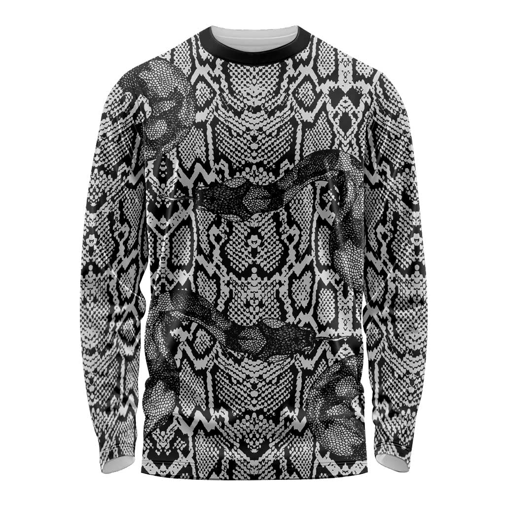 African Snake Skin Pattern Long Sleeve Shirt