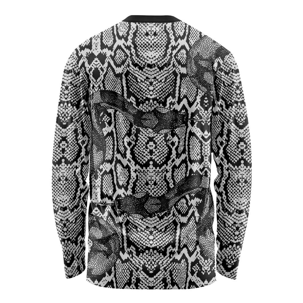 African Snake Skin Pattern Long Sleeve Shirt