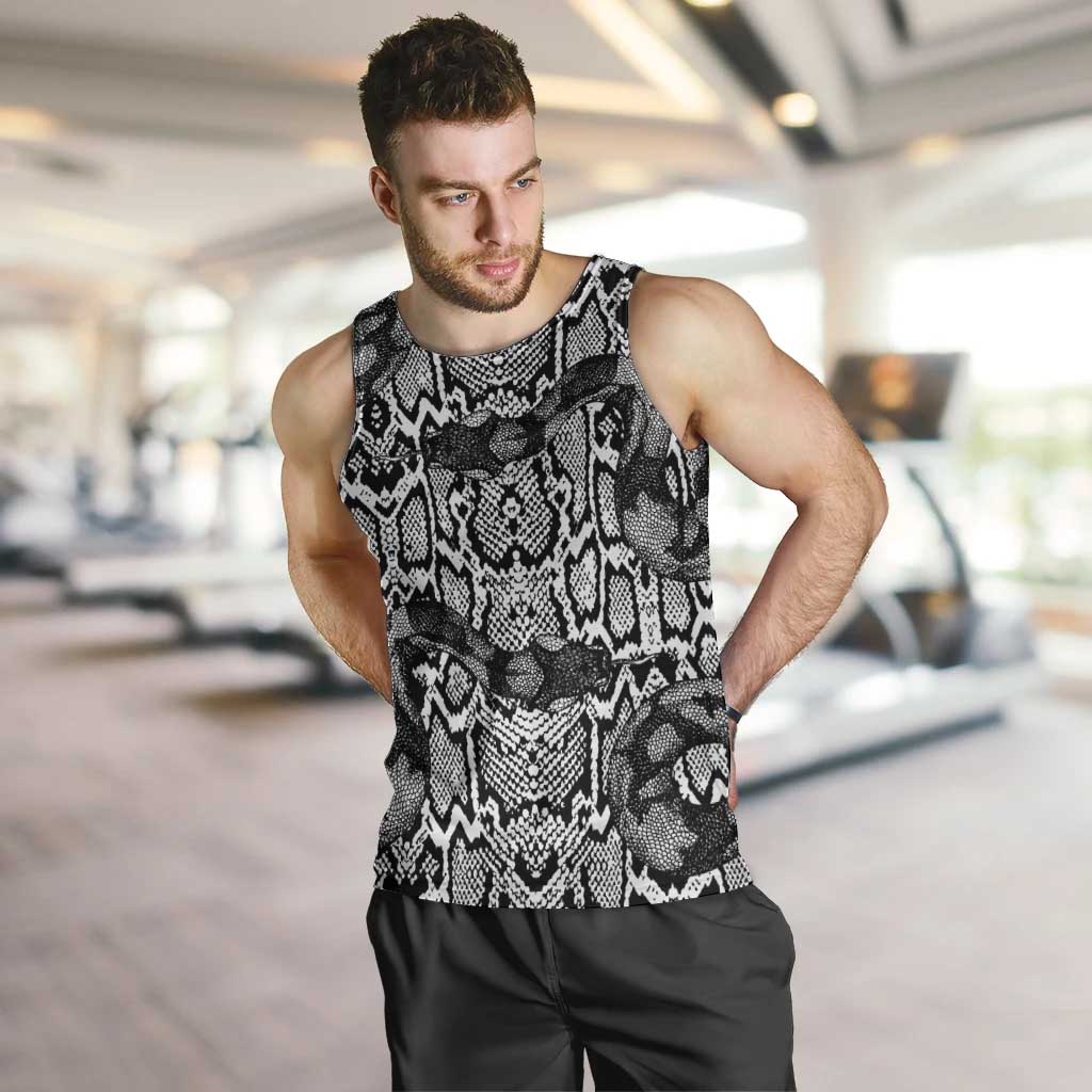 African Snake Skin Pattern Men Tank Top