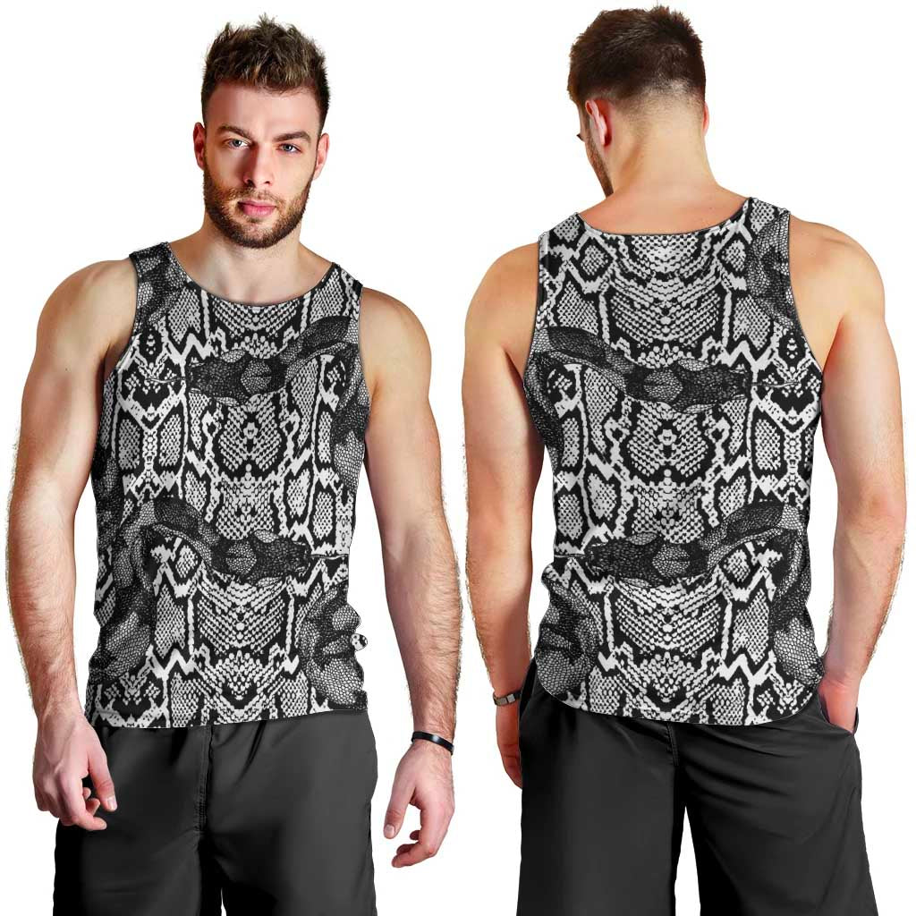 African Snake Skin Pattern Men Tank Top