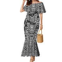 African Snake Skin Pattern Mermaid Dress
