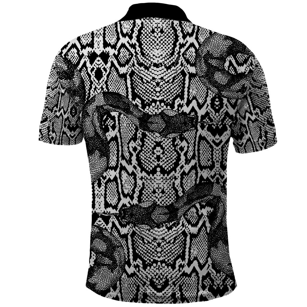 African Snake Skin Pattern Polo Shirt