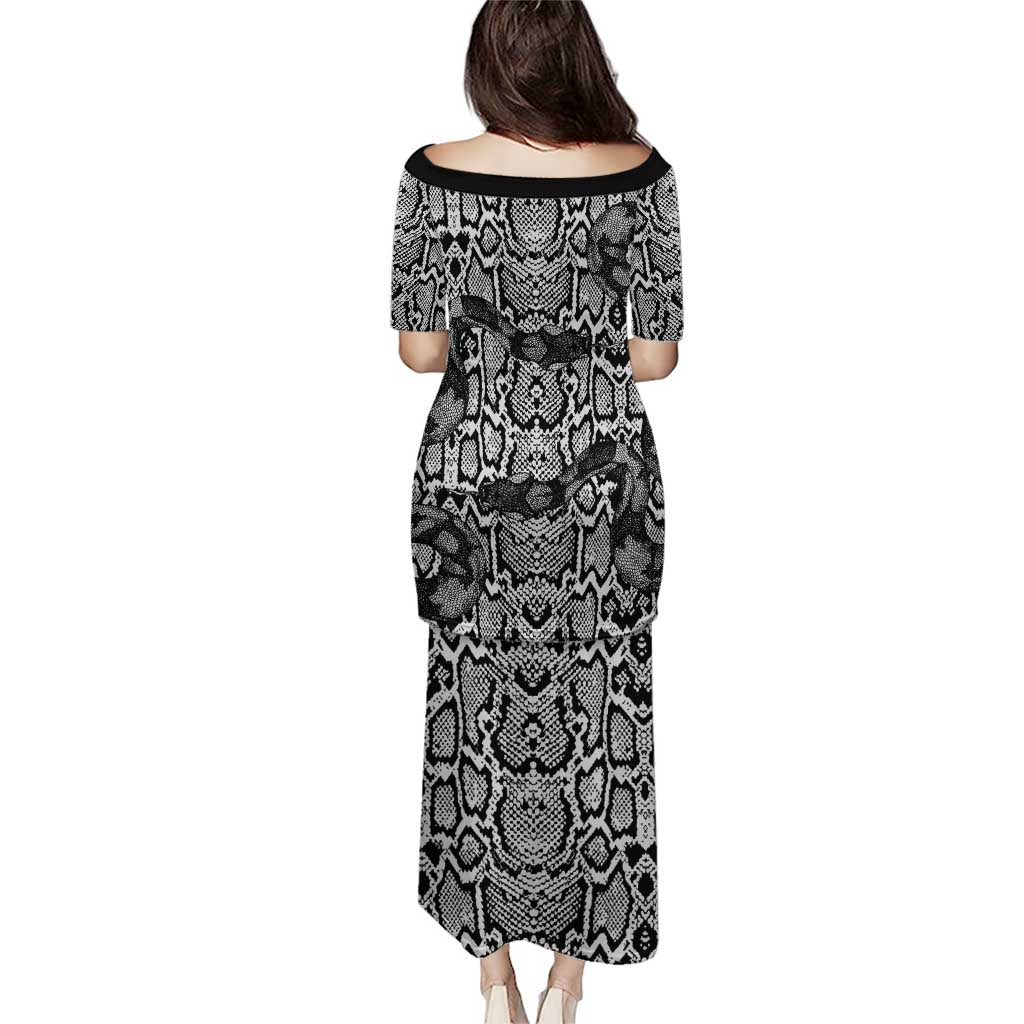 African Snake Skin Pattern Puletasi