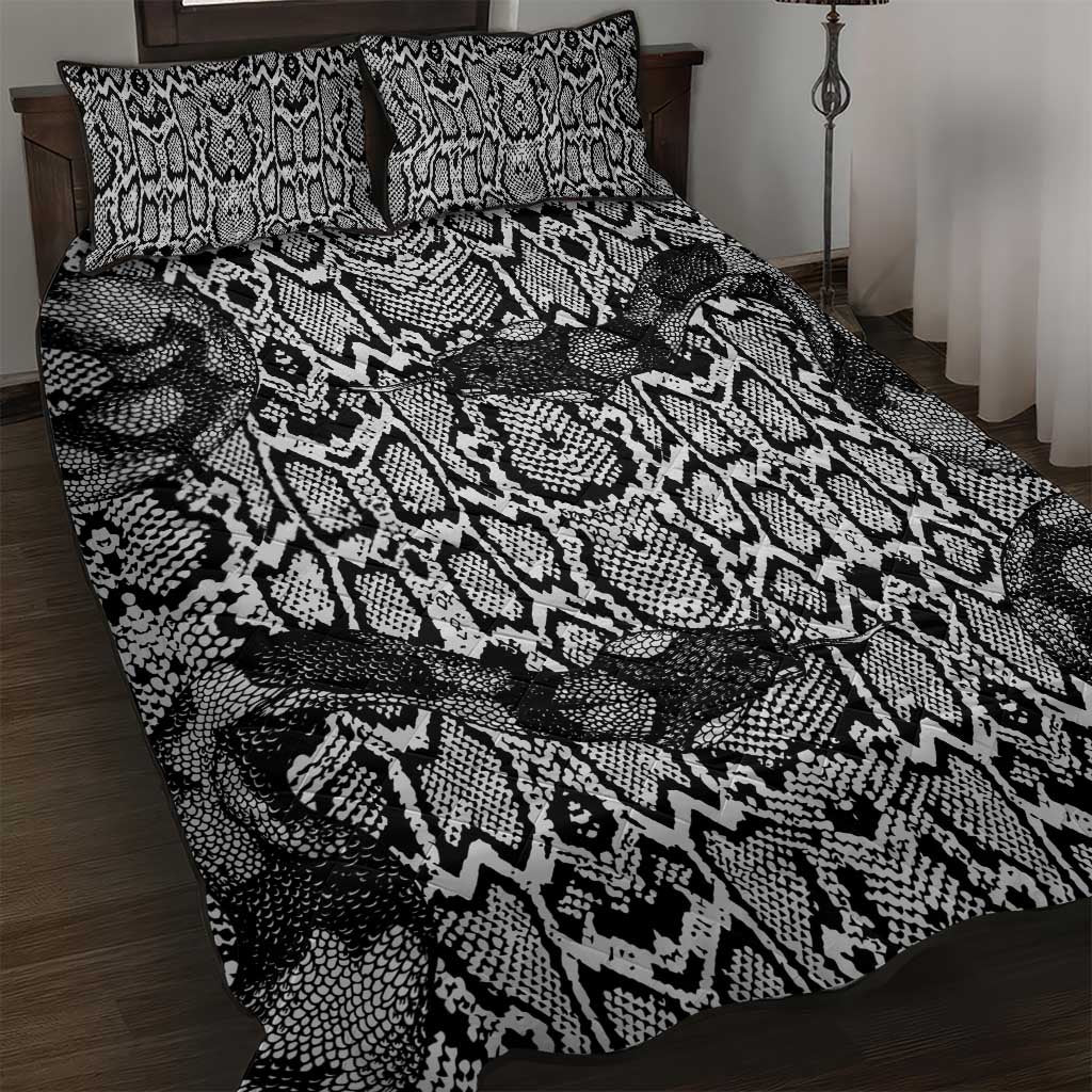 African Snake Skin Pattern Quilt Bed Set