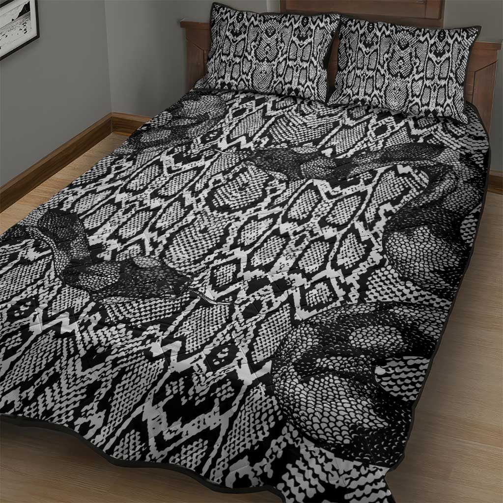 African Snake Skin Pattern Quilt Bed Set