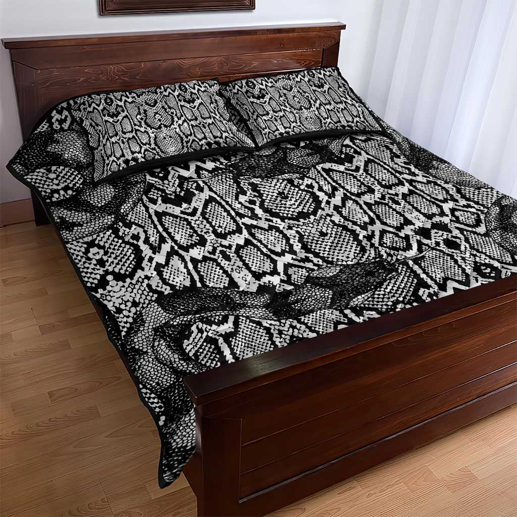 African Snake Skin Pattern Quilt Bed Set