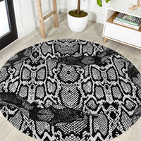 African Snake Skin Pattern Round Carpet