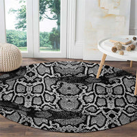 African Snake Skin Pattern Round Carpet