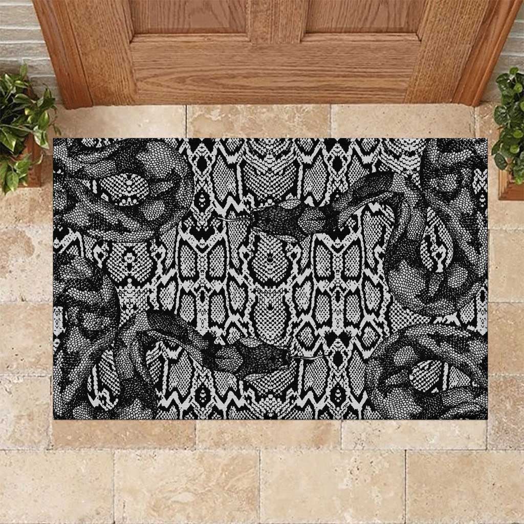 African Snake Skin Pattern Rubber Doormat
