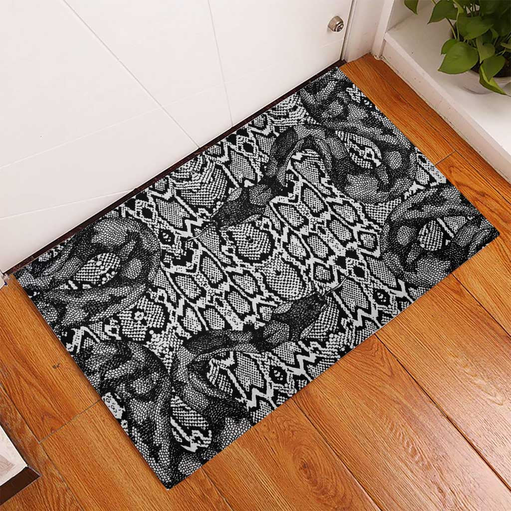 African Snake Skin Pattern Rubber Doormat