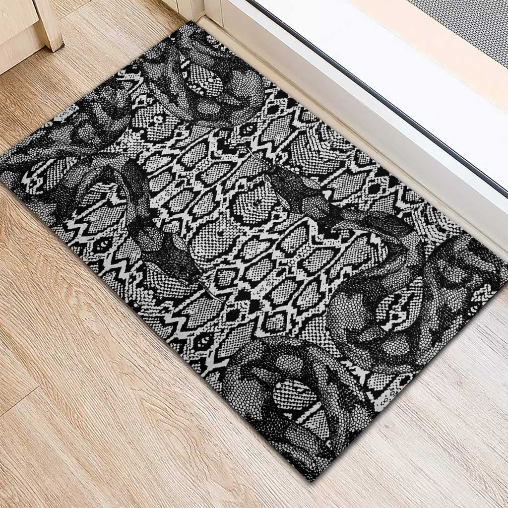 African Snake Skin Pattern Rubber Doormat