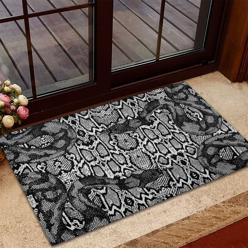 African Snake Skin Pattern Rubber Doormat