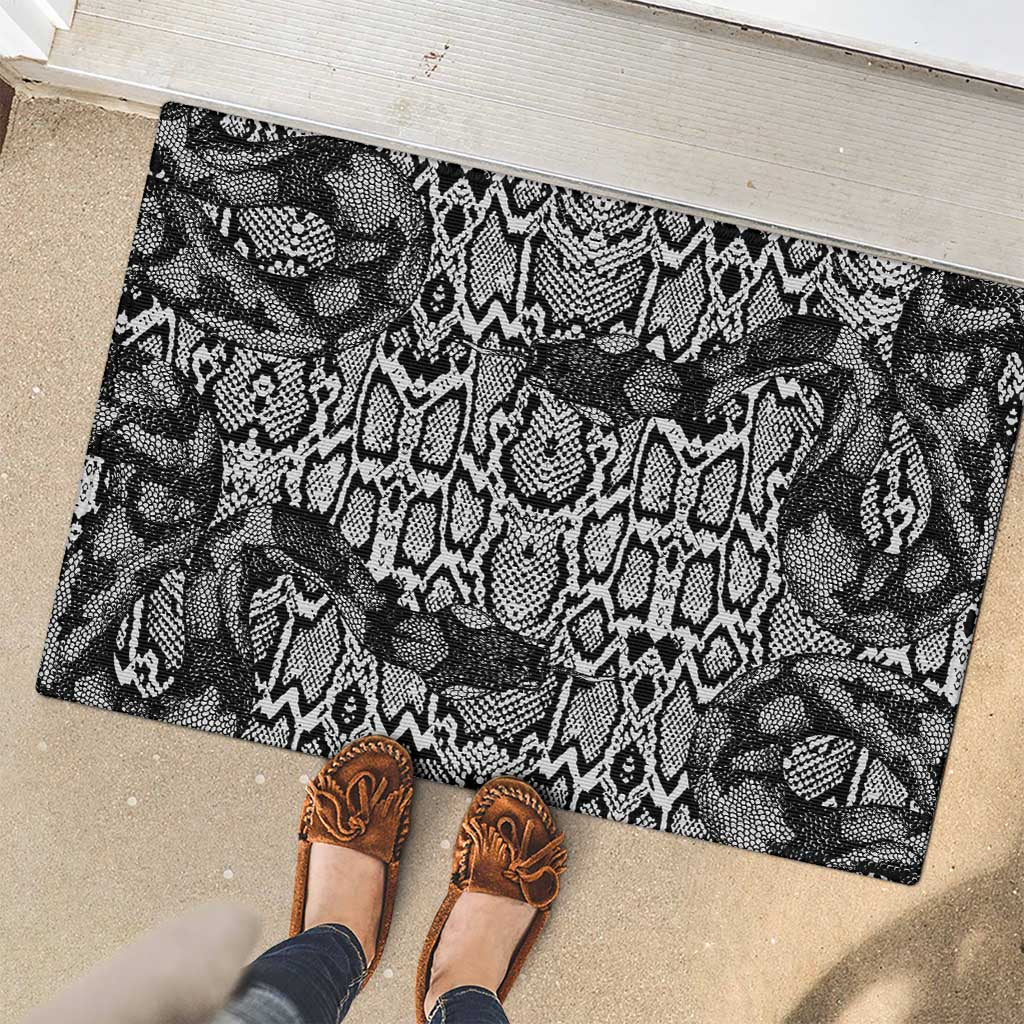 African Snake Skin Pattern Rubber Doormat