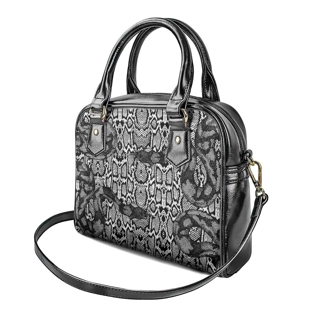 African Snake Skin Pattern Shoulder Handbag