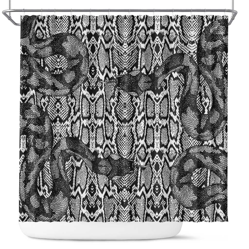 African Snake Skin Pattern Shower Curtain
