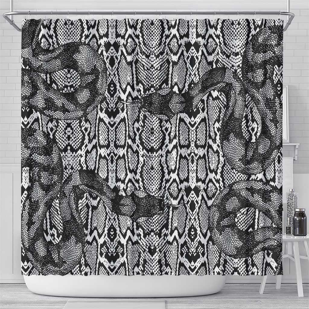 African Snake Skin Pattern Shower Curtain