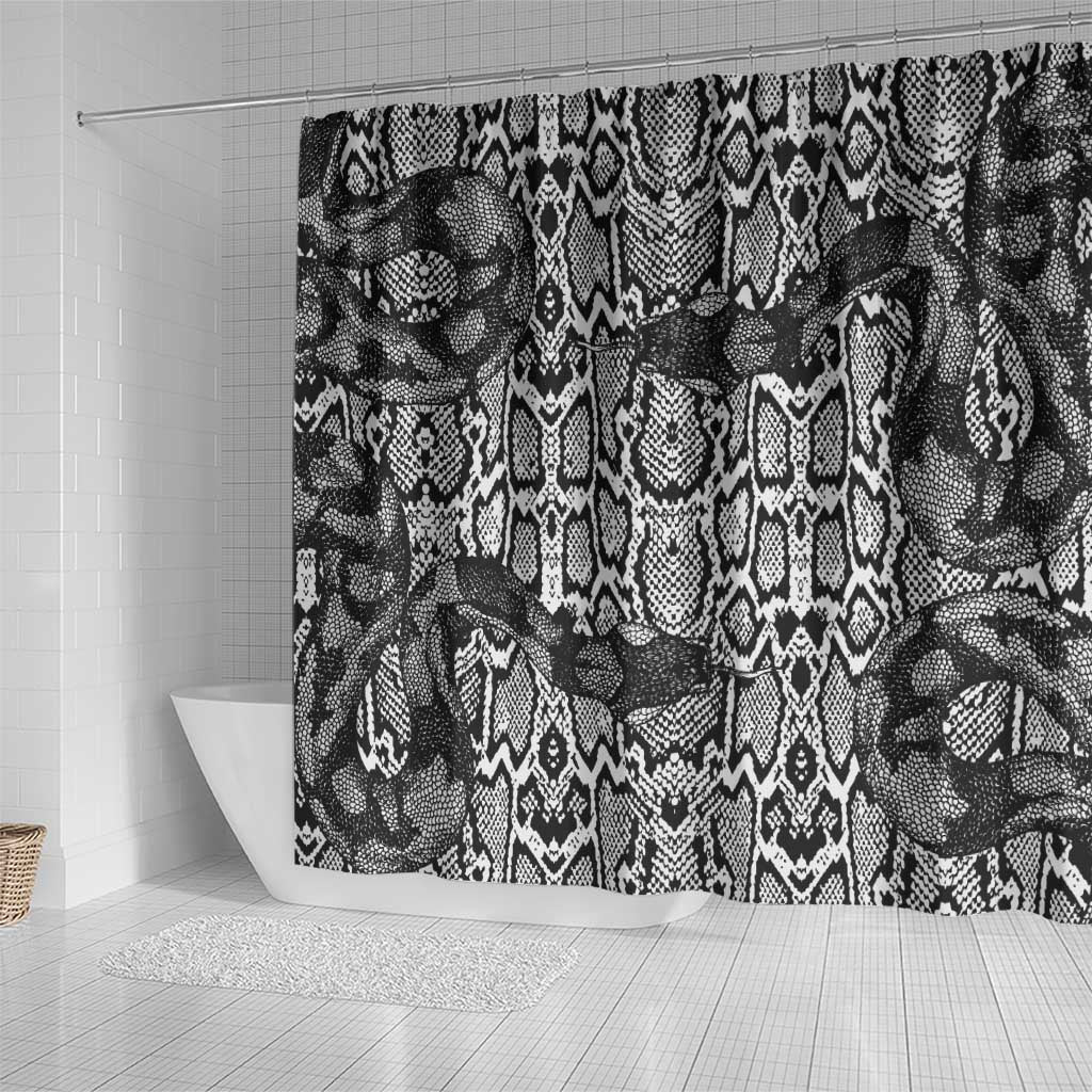 African Snake Skin Pattern Shower Curtain