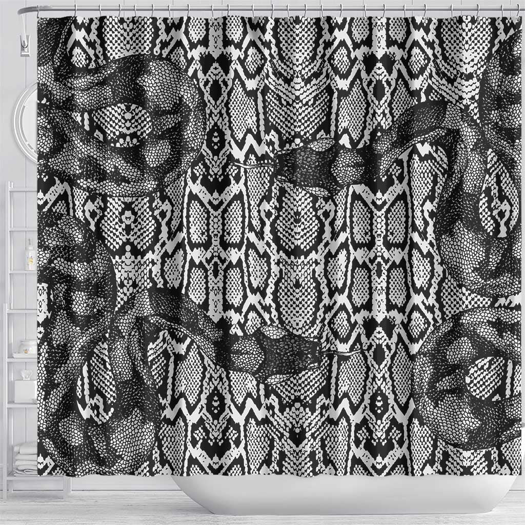 African Snake Skin Pattern Shower Curtain