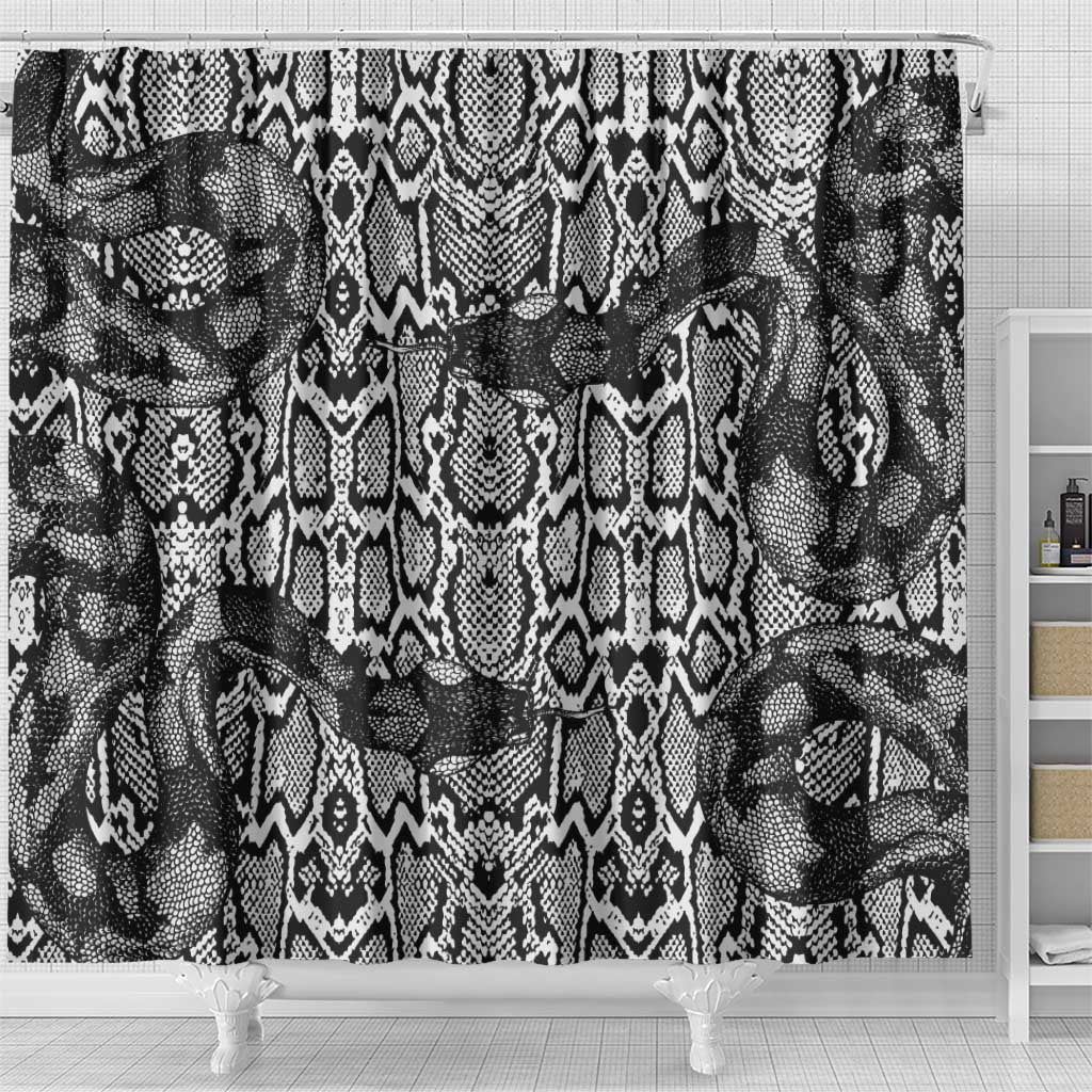 African Snake Skin Pattern Shower Curtain