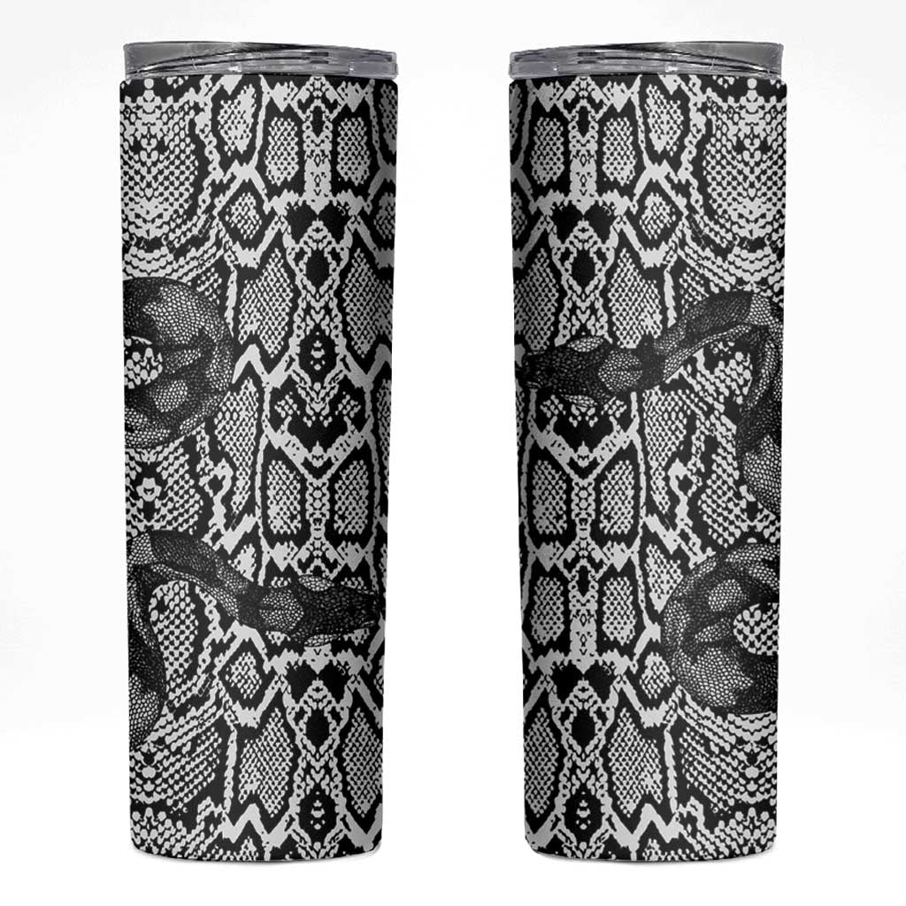 African Snake Skin Pattern Skinny Tumbler