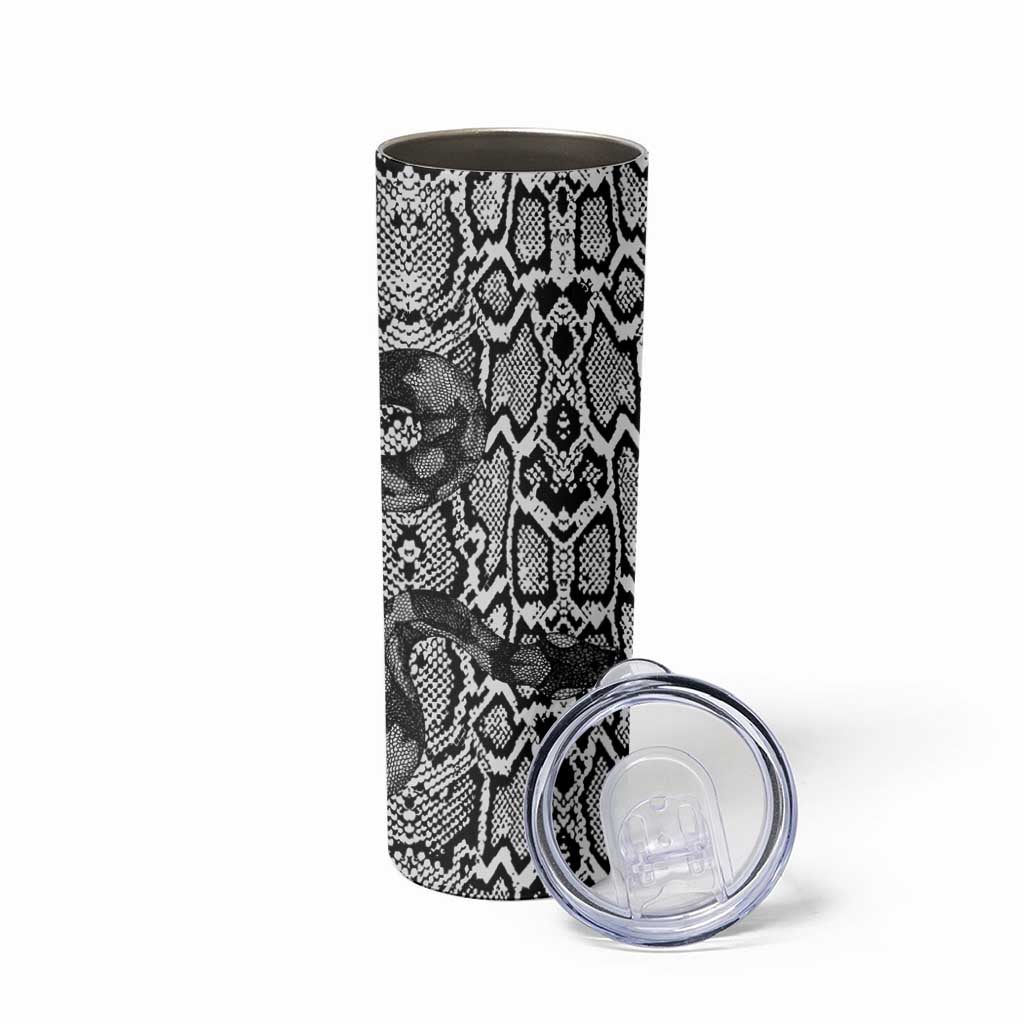 African Snake Skin Pattern Skinny Tumbler