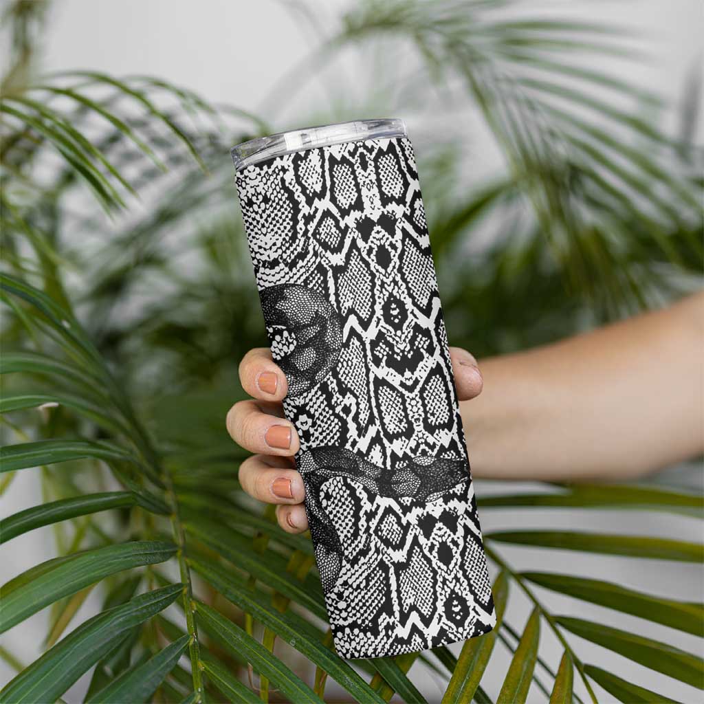 African Snake Skin Pattern Skinny Tumbler