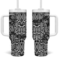 African Snake Skin Pattern Tumbler With Handle