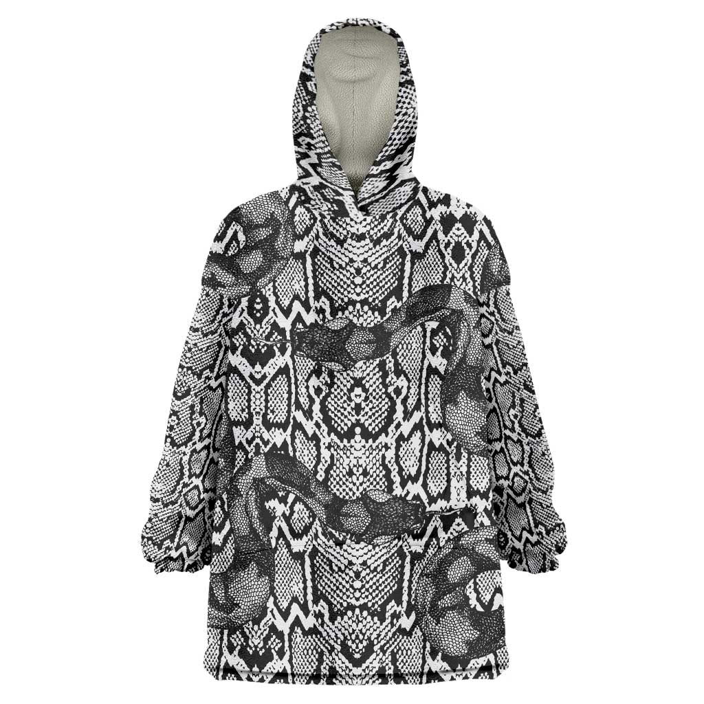 African Snake Skin Pattern Wearable Blanket Hoodie