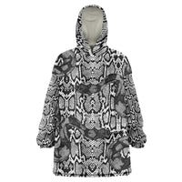 African Snake Skin Pattern Wearable Blanket Hoodie