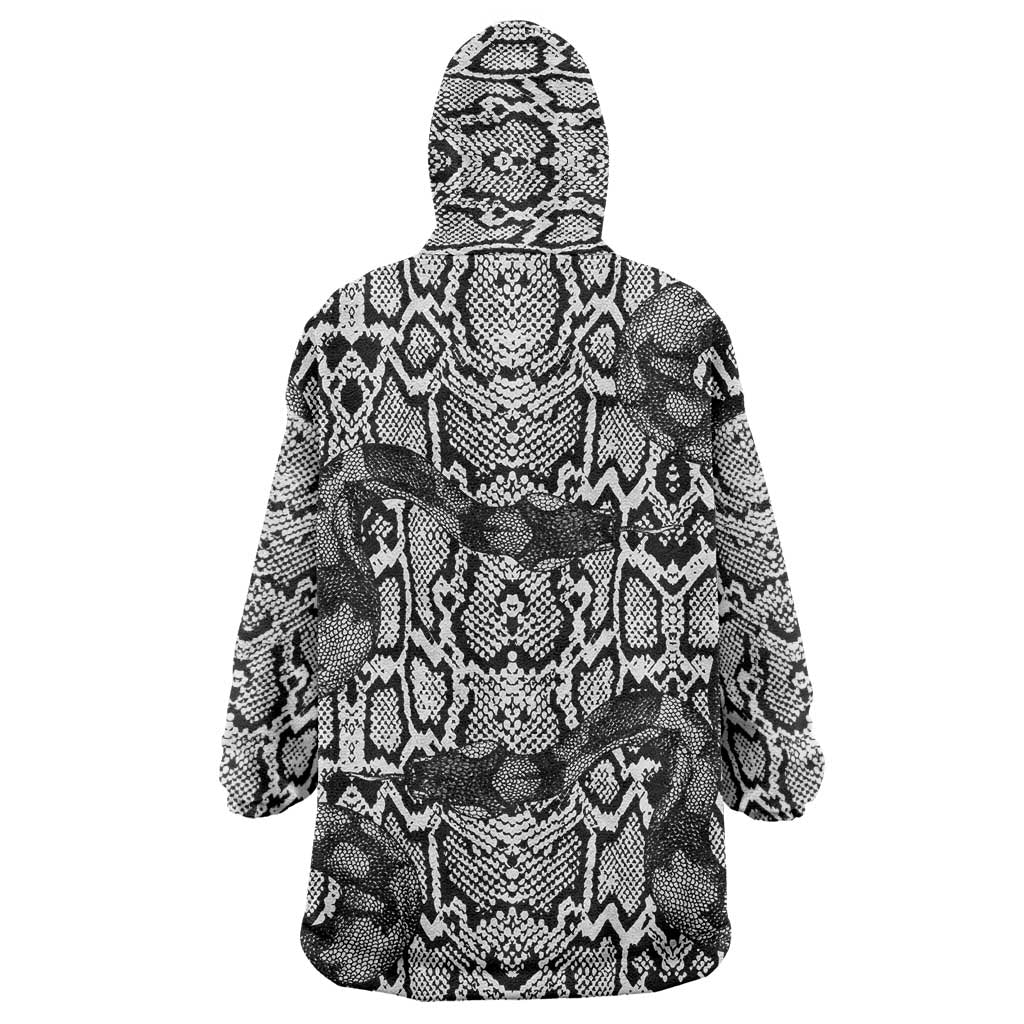 African Snake Skin Pattern Wearable Blanket Hoodie