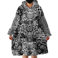 African Snake Skin Pattern Wearable Blanket Hoodie