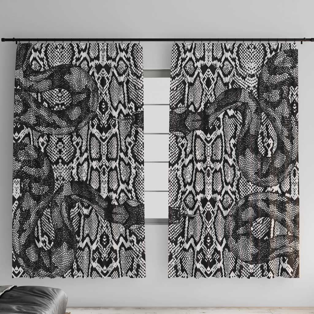 African Snake Skin Pattern Window Curtain