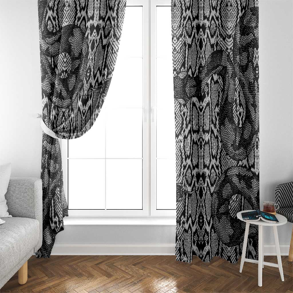 African Snake Skin Pattern Window Curtain