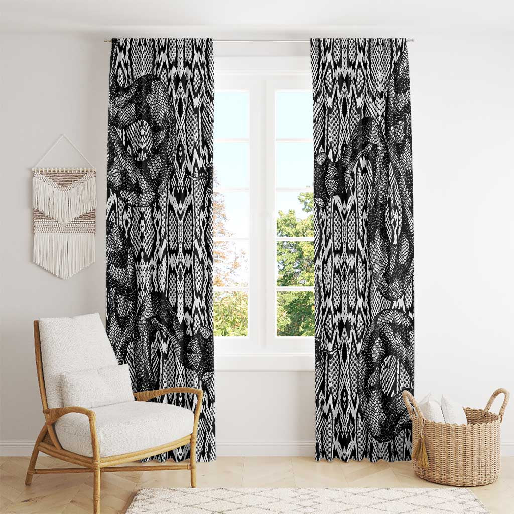 African Snake Skin Pattern Window Curtain