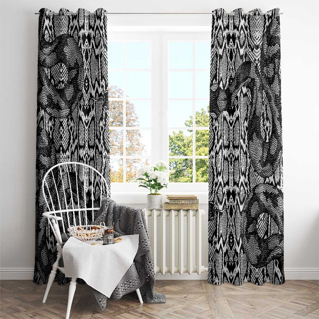 African Snake Skin Pattern Window Curtain