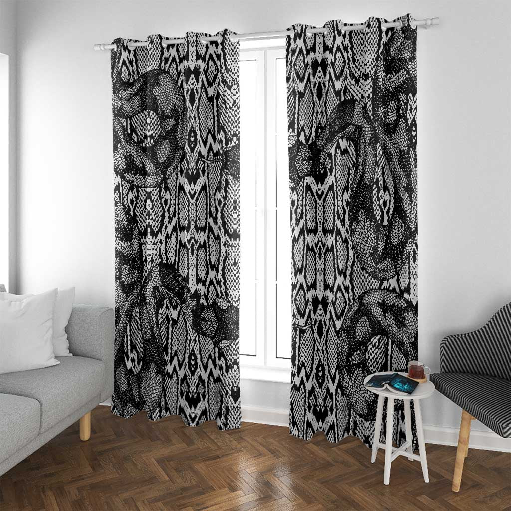 African Snake Skin Pattern Window Curtain