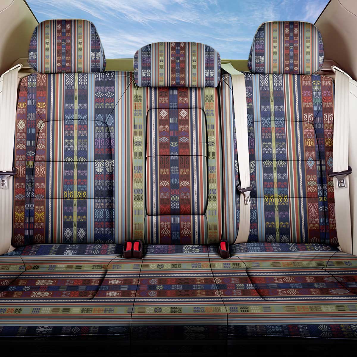 Lamba Mpanjaka Madagascar Back Car Seat Cover Traditional Pattern