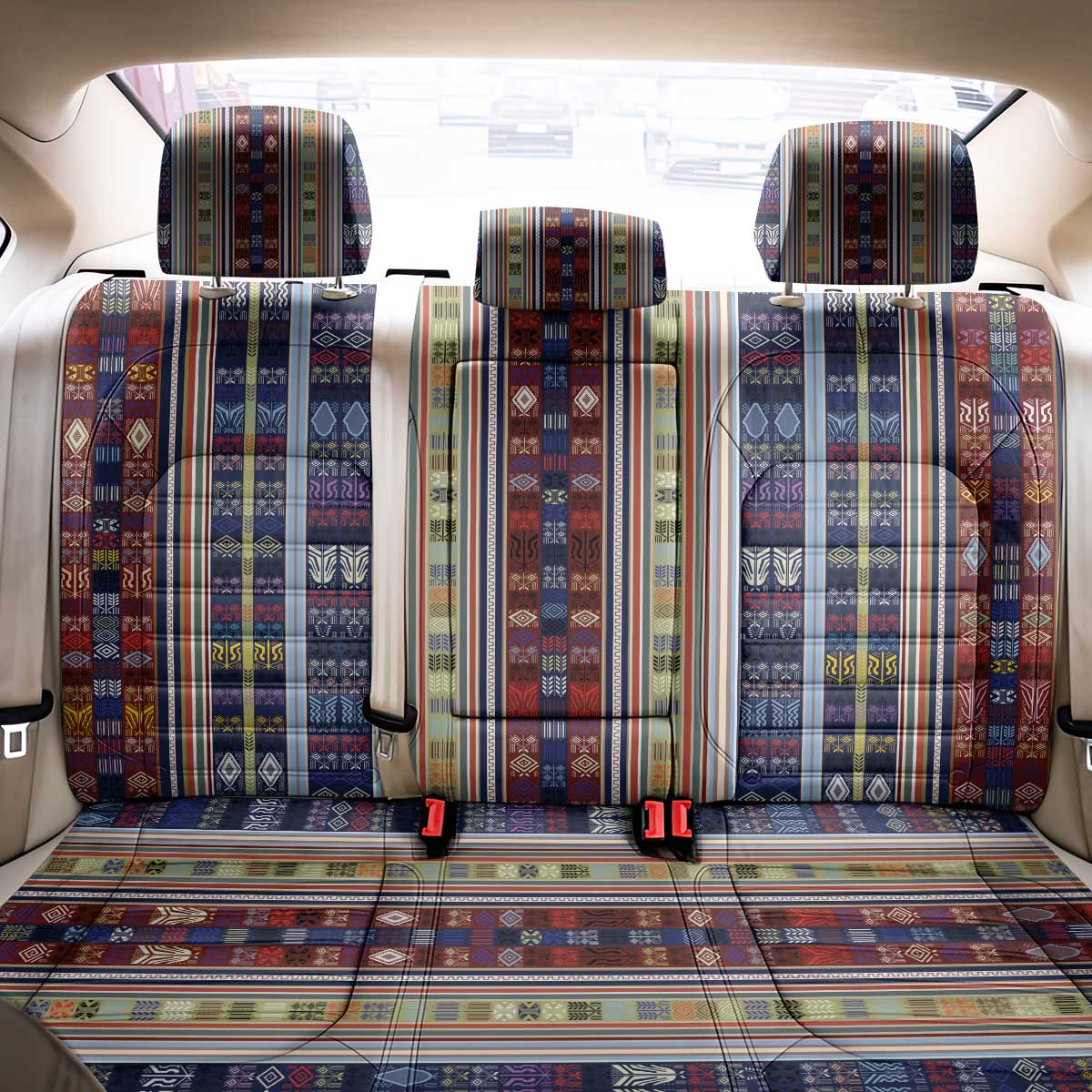 Lamba Mpanjaka Madagascar Back Car Seat Cover Traditional Pattern