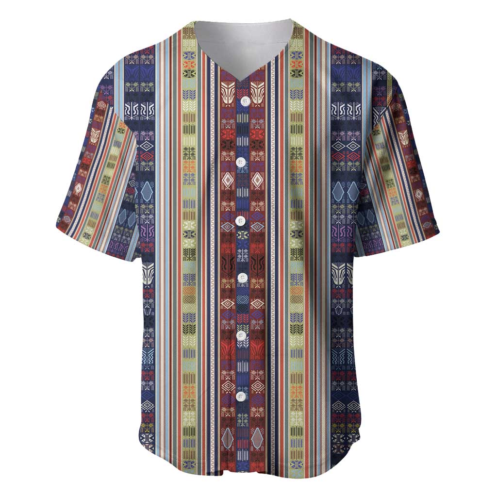 Lamba Mpanjaka Madagascar Baseball Jersey Traditional Pattern