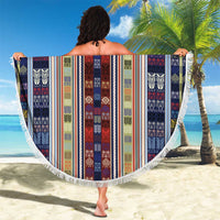 Lamba Mpanjaka Madagascar Beach Blanket Traditional Pattern