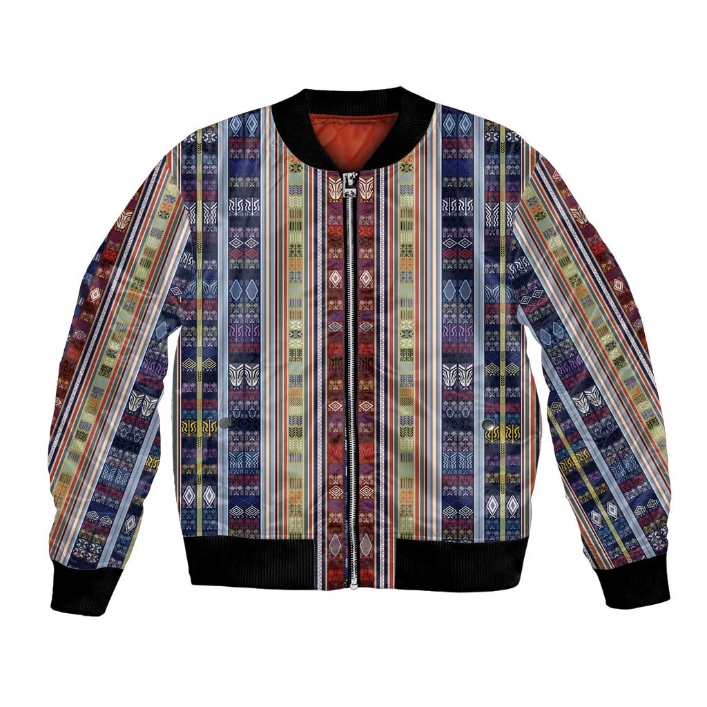 Lamba Mpanjaka Madagascar Bomber Jacket Traditional Pattern