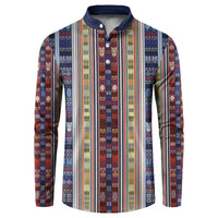 Lamba Mpanjaka Madagascar Button Sweatshirt Traditional Pattern